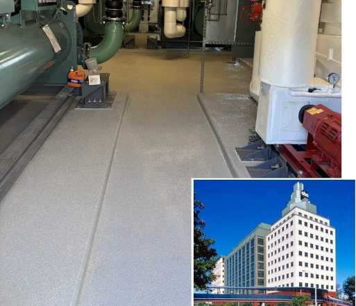 This traffic coating project was done by Angelus Waterproofing at Park Plaza Center in San Pedro, CA 